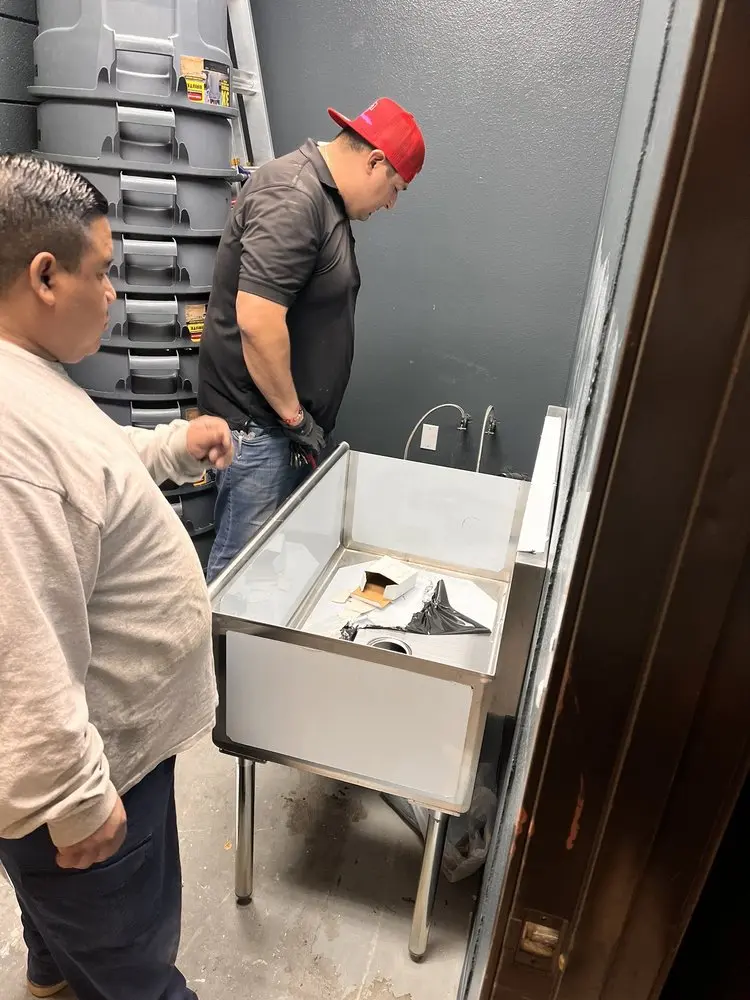 Commercial plumbing and sink installation in Edgemere