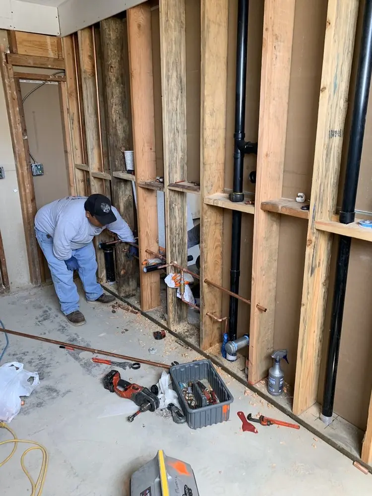 Commercial rough-in plumbing for Water Heater Replacement in Edgemere